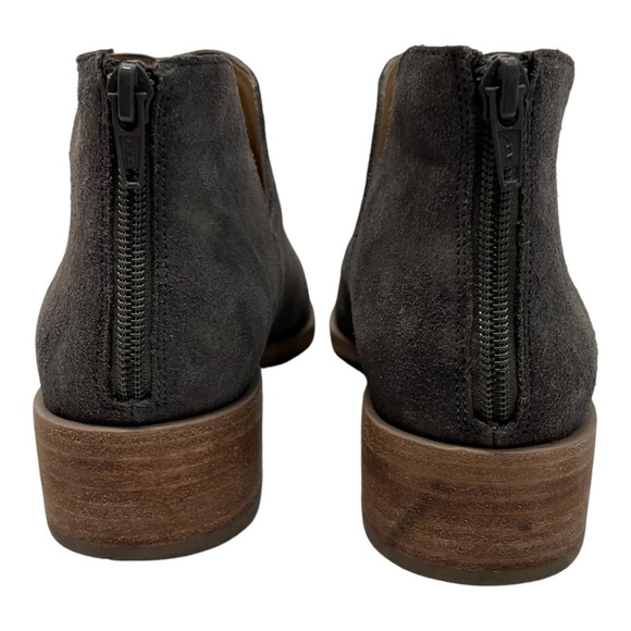 Vaneli Frappe Gray Metallic Suede Point Toe Casual Ankle Boots Women’s 8.5 - Picture 6 of 13